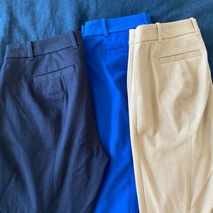 3 pairs of Jcrew cropped slacks! $60 for all three